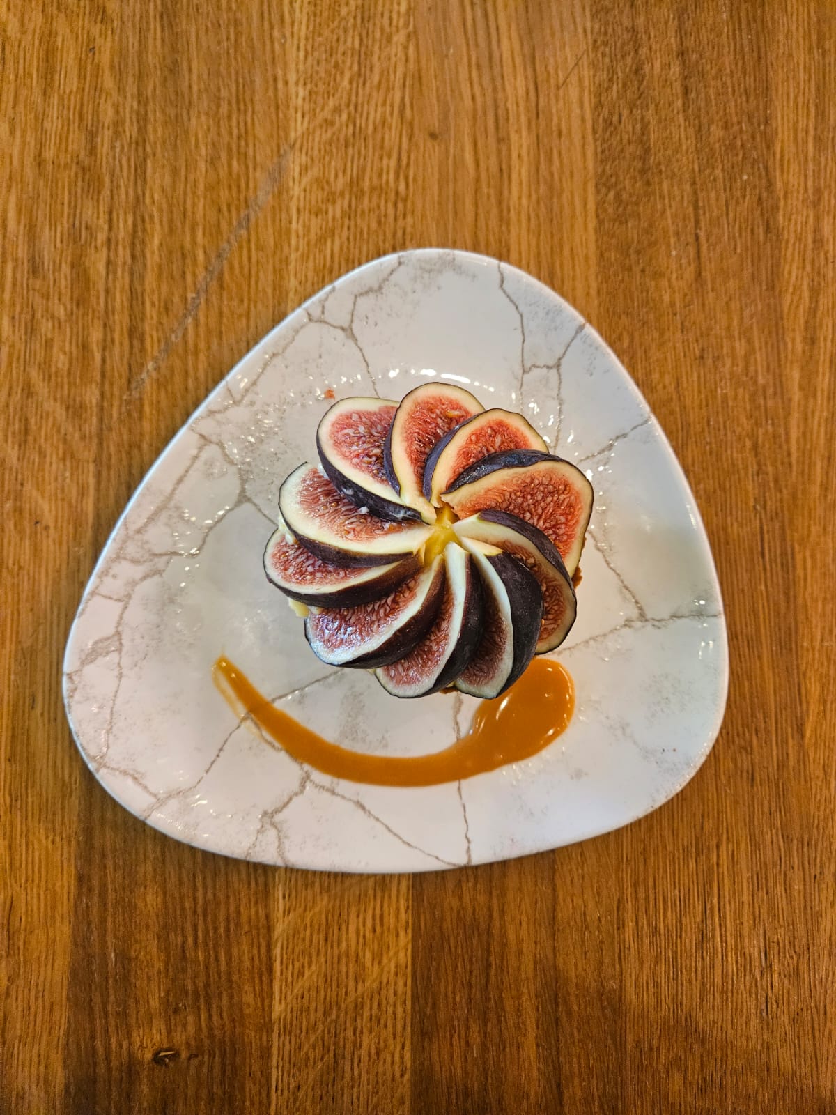 Dessert aux figues et caramel