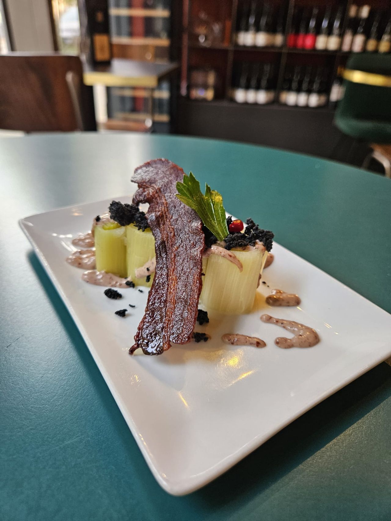 Plat signature aux poireaux